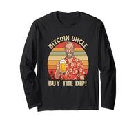 Bitcoin Uncle Art Family Blockchain Regalo Wise HODL Bitcoin Maglia a Manica
