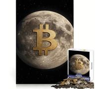 Bitcoin verso la Luna! Puzzle per adulti da 1000 pezzi, stimolazione cerebrale, rilassamento mentale, divertimento, taglio di alta qualità, regalo perfetto (50x75cm)