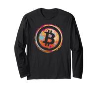 Bitcoin Watercolor Design I BTC Bitcoin Maglia a Manica