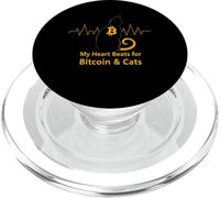 Bitcoiner Maine Coon Crypto Meme Cat HODL Gattino Bitcoin PopSockets PopGrip per MagSafe