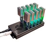 BitcoinMerch.com Hub USB 10 Porte 120W Alimentato da USB 2.0 Hub di Ricarica 12V 10A PSU per NewpPac, Antminer, Moonlander