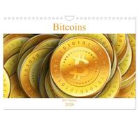 Bitcoins (Wandkalender 2026 DIN A4 quer), CALVENDO Monatskalender: Schöne Bitcoin Grafiken als praktischer Wandkalender