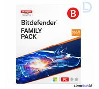Bitdefender Family Pack 2026 | 15 dispositivi - 1 anno di validità | Protezione multidispositivo completa per tutta la famiglia