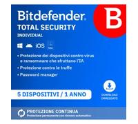 Bitdefender Total Security 5 Dispositivi Abbonamento annuale