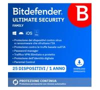 Bitdefender Ultimate Security Family 2026 | 25 Dispositivi | 1 Anno