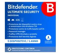 Bitdefender Ultimate Security Individual 2026 | 5 Dispositivi | 1 Anno