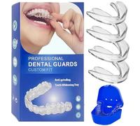 Bite Antirussamento, 2 Taglie Bite Bruxismo, Riutilizzabile Byte Dentale con Custodia, Efficace Dispositivo Antirussamento per Adulti e Adolescenti