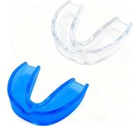 Bite Bruxismo Notturno,4 Pezzi Anti-bruxismo,2 Taglie Modellabile Mouth Guard,Apparecchio Denti Per Migliora La Qualità Del Sonno(trasparente + blu)