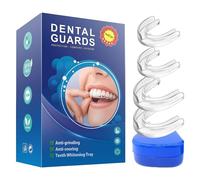 Bite Bruxismo Notturno Automodellante, 4PCS Anti Digrignamento dei Denti, 2 formati Bocche di bocca per il byte bruxismo la rettifica dei denti, Mouth Guard Teeth Grinding, Bruxismo