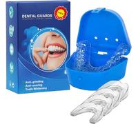 Bite Bruxismo Notturno Automodellante 4PCS, Anti Digrignamento dei Denti, 2 formati Bocche di bocca per il byte bruxismo la rettifica dei denti, Mouth Guard Teeth Grinding, Bruxismo