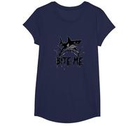 Bite Me: Attacco di squalo feroce per Gli Appassionati dell'Oceano Maglietta, Ragazze, Navy, L
