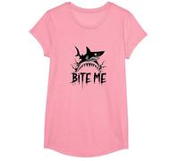 Bite Me: Attacco di squalo feroce per Gli Appassionati dell'Oceano Maglietta, Ragazze, Rosa, L