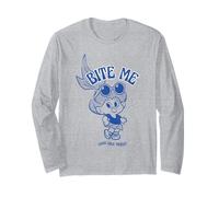 Bite Me Good Luck Trolls - Arte Divertente Maglia a Manica