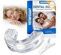 Bite Notturno Antirussamento,Anti Russamento regolabile,Paradenti Antirussamento,Réutilisable Anti Ronflement Migliorare il Sonno, facile da usare,adattato agli uomini e alle donne