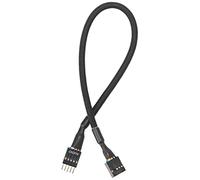 BitFenix Audio extension, 30 cm cavo audio 0,3 m Nero