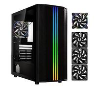 BITFENIX Saber Mesh - Custodia per PC senza alimentazione (nero) - Medio giro - Formato ATX