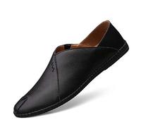 Bitigier, mocassini da uomo, scarpe da guida, scarpe da barca, per lavoro, flessibili, traspiranti e ultra morbide, Nero (1901 nero), 40 2/3 EU