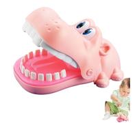 Biting Finger Hippo Toy - Interactive Mouth Biting Hand Game, Funny Teeth Reaction Game For Kids, Family, Home, School Supplies, Christmas , Halloween Pranks, Party Fun And Holiday Entertainment
