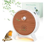BITIWEND Birdsong Motion Sensor Box con supporto staccabile, luce Nature Sound Box Suoni di uccelli, mare, sussurro di ruscello, falò Scatola musicale con sensore di movimento