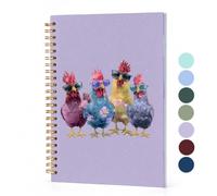 BitKan Funny Cool Chickens Spiral Notebooks898