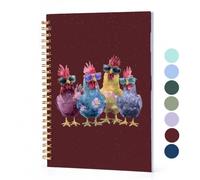 BitKan Funny Cool Chickens Spiral Notebooks899