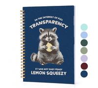 BitKan Funny Racoon Hardcover Spiral Notebook 784