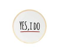 BITOSSI HOME & Funky Table LA TAVOLA SCOMPOSTA, Piatto Yes, I DO Ø 17 CM