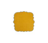 BITOSSI SMERLO SET 4 TOVAGLIOLI OCRA 45X45 BORDO AZZURRO