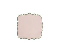 BITOSSI SMERLO SET 4 TOVAGLIOLI ROSA 45X45 BORDO VERDE