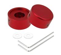 Bitray Confezione da 2 tappi di protezione per pedale per chitarra, in alluminio, con chiave inglese (2,4 x 1,2 cm)