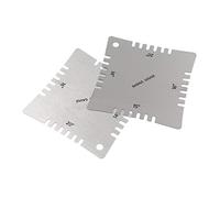 Bitray - Set di 4 misuratori per chitarra in acciaio inox, per tastiera, chitarra, righello, tastiera e tastiera