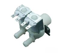 Bitron, Elettrovalvola Doppia Universale, Due Getti FG2WAY Tipo 349, EV Doppia 180°, Portata 8L, Per Lavatrice e Lavastoviglie, Diametro Uscita 12mm, Cod OEM INDESIT C00045951-WHIRLPOOL 481981729015