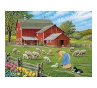 Bits and Pieces - Puzzle da 500 pezzi per adulti - 45,7 x 61 cm - Hello Sweetie - Puzzle da 500 pezzi di pecora di campagna di John Sloane