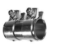 BITS4REASONS E-Tech Nuovo Modello Giunzione/CONNETTORE Tubo Scarico Regolabile Heavy Duty da 41 MM A 43 MM, Lungo 90 MM EC004
