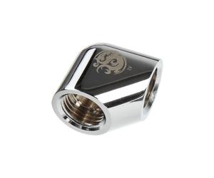 Bitspower Adapter 90 Grad 2x G1/4 Zoll - shiny silver NEW