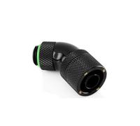 Bitspower Connettore 45? G1/4 / Tubo ?16/10mm - Ruotabile, Nero Opaco
