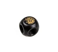 Bitspower International Adapter T-Splitter 3x G1/4 Zoll IG carbon BP-CBTMB