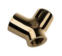 Bitspower International Adapter Y-Splitter 3x G1/4 Zoll IG gold Oro BP-YBU-TB