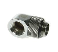 Bitspower Winkel 1/4 Zoll auf IG 1/4 Zoll - drehbar, shiny silve NEW