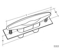 Bitta a scomparsa in acciaio inox "luxury" 125/150/200 mm