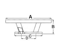 Bitta inox Nordik 150 mm - 1 PZ Osculati - 40.137.01 - 4013701