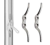 Bitta per Barca, Bitte di Ormeggio Gancio, Gancio per Tacchette, Accessori per L'ormeggio Della Barca del Gancio Della Tacchetta Della Corda Dell'asta Della Bandiera per Barche Yacht, Pennone, 2 Pack