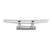 Bitta QWORK® da 150 mm in Acciaio Inossidabile 316, Piatta con 2 Fori, Estremamente antiruggine, Resistente all'Acqua salata e ai Raggi UV - Bitta di ormeggio per Corde, Corde, pennoni