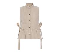 Bitte Kai Rand, ,Tops ,Donna ,Beige ,M Top Senza Maniche con Cintura Annodabile