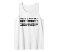 Bitte Nicht Schubsen (Detto Divertente Tedesco sul Bere) Canotta