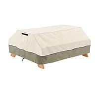 Bitubi Copertura per tavolo da picnic resistente e impermeabile, in tela 600D, antivento, antipolvere, anti-UV, per esterni, patio, panche, copertura invernale