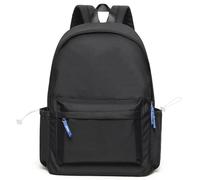 BITUOR Zaino per la scuola, casual, per uomini e donne, impermeabile e leggero, B-nero, 32 x 46 x 14 cm, zaino da viaggio