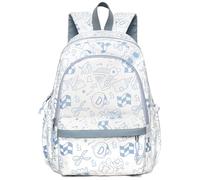 BITUOR Zaino per la scuola, casual, per uomini e donne, impermeabile e leggero, per ragazzi e ragazze, Modello C Blu, 32 x 46 x 14 cm, Zaino daypack