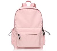 BITUOR Zaino scolastico, Casual Daypack Uomo Donna, Causal Travel Vacation Sport School Bags High School Bag, Zaino impermeabile da lavoro Borsa da scuola leggera per ragazzi, rosa