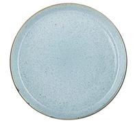 BITZ Piatto in Gres, Diametro 27 cm, Grigio/Azzurro